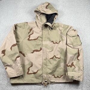 Military Chemical Jacket Overgarment NFR Class 2 Desert Camo Size Large Long